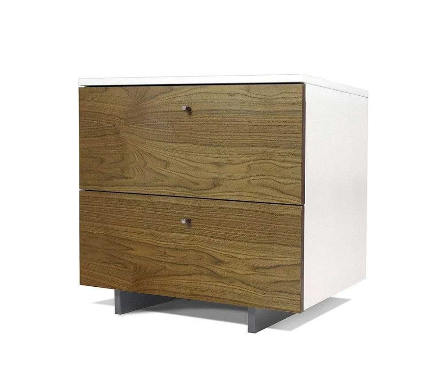 Nursery Spot On Square | Spot On Square Roh Nightstand White/Walnut