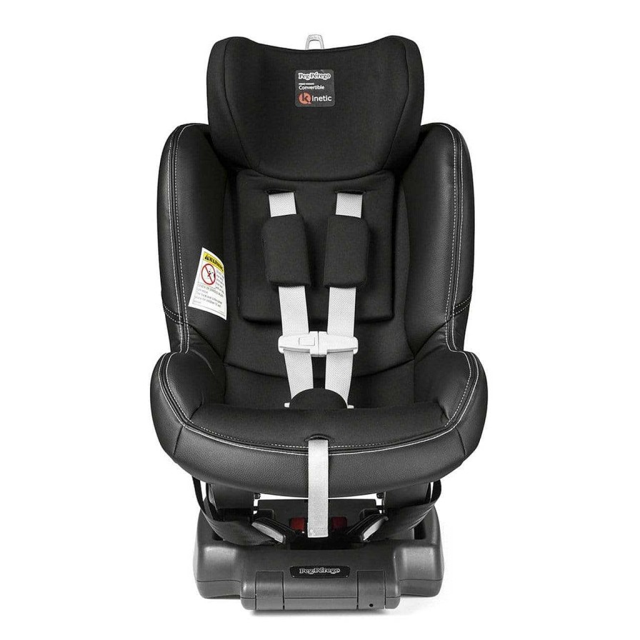 Car Seats Peg Perego | Peg Perego Convertible Kinetic Licorice- Black Eco-Leather