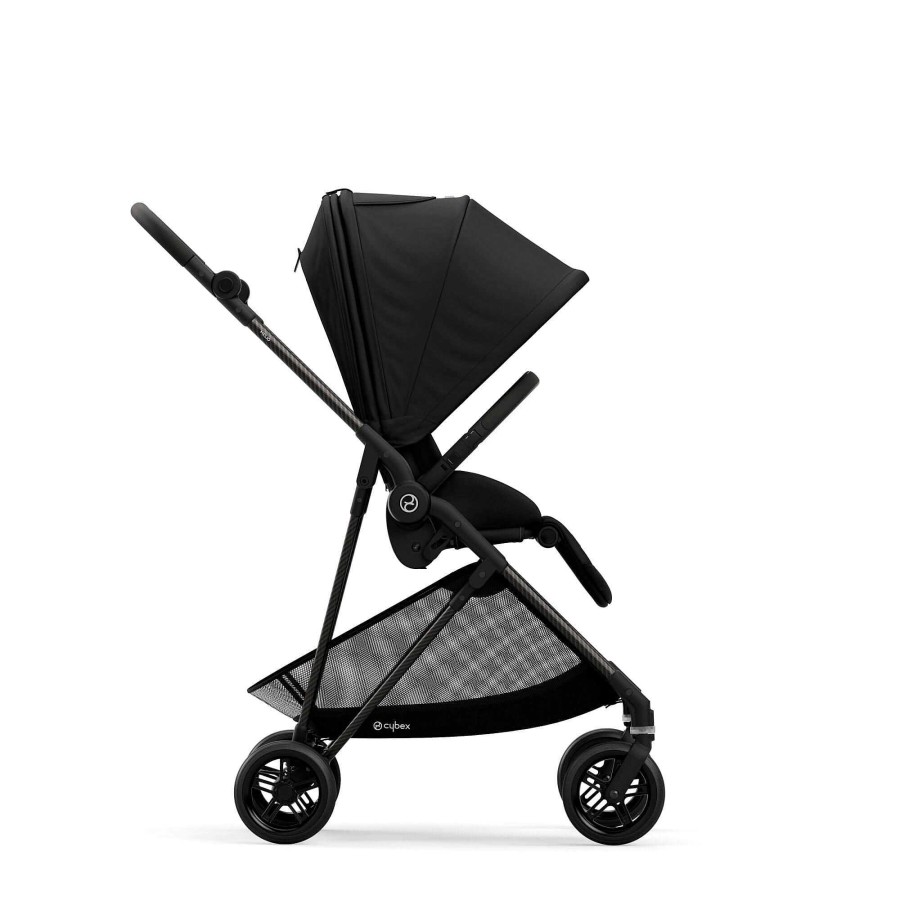 Strollers Cybex Lightweight Strollers | Cybex Melio Carbon 2.0 - Deep Black