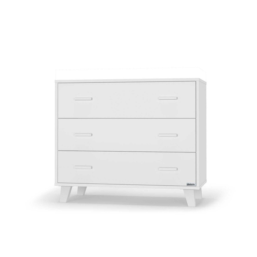 Nursery dadada | Dadada Brooklyn 3-Drawer Dresser White