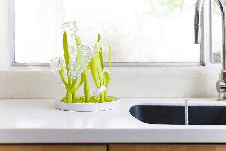 Feeding boon Feeding Mats & Utensils | Boon Sprig Countertop Drying Rack Green