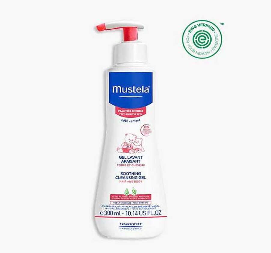 Bath & Care Mustela Perfume And Lotions | Mustela Very Sensitive Soothing Cleansing Gel (10.1 Oz)