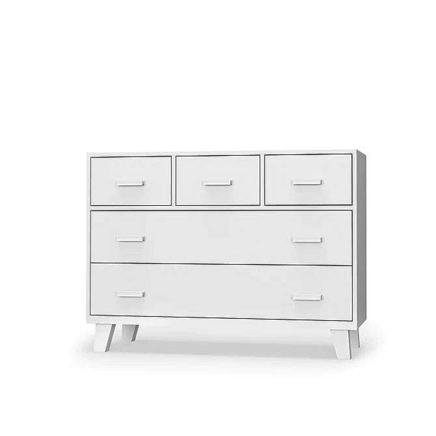 Nursery dadada | Dadada Boston 5-Drawer Dresser White