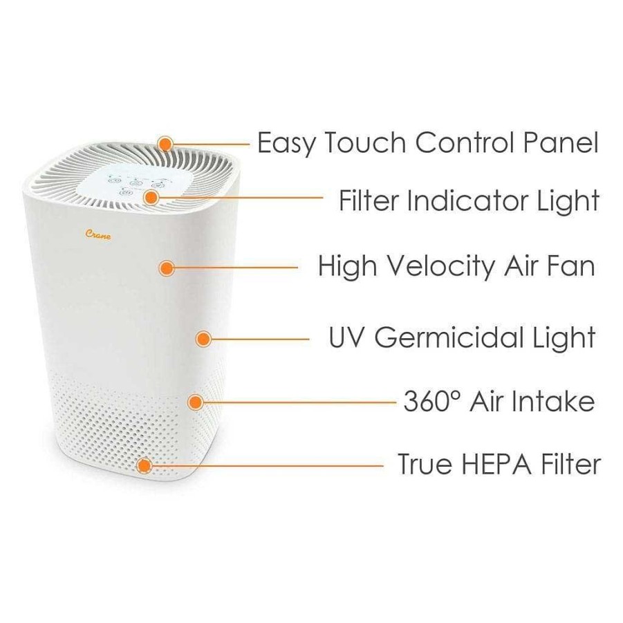 Nursery Crane Humidifiers | Crane True Hepa Air Purifier Small