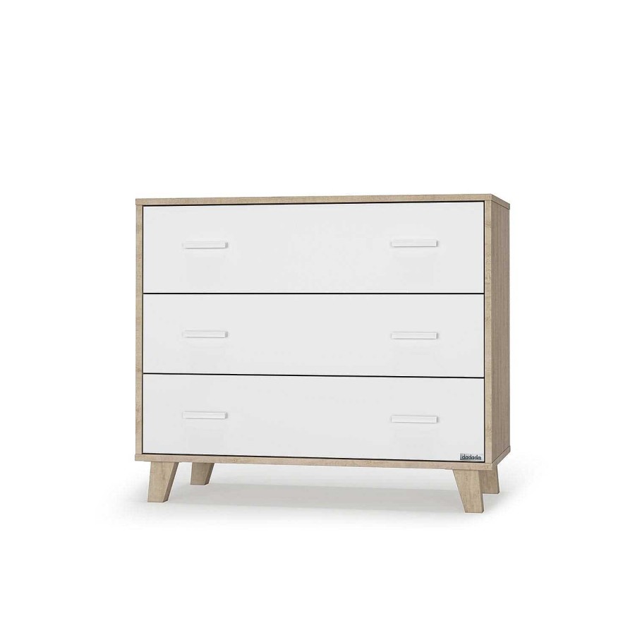 Nursery dadada | Dadada Brooklyn 3-Drawer Dresser White