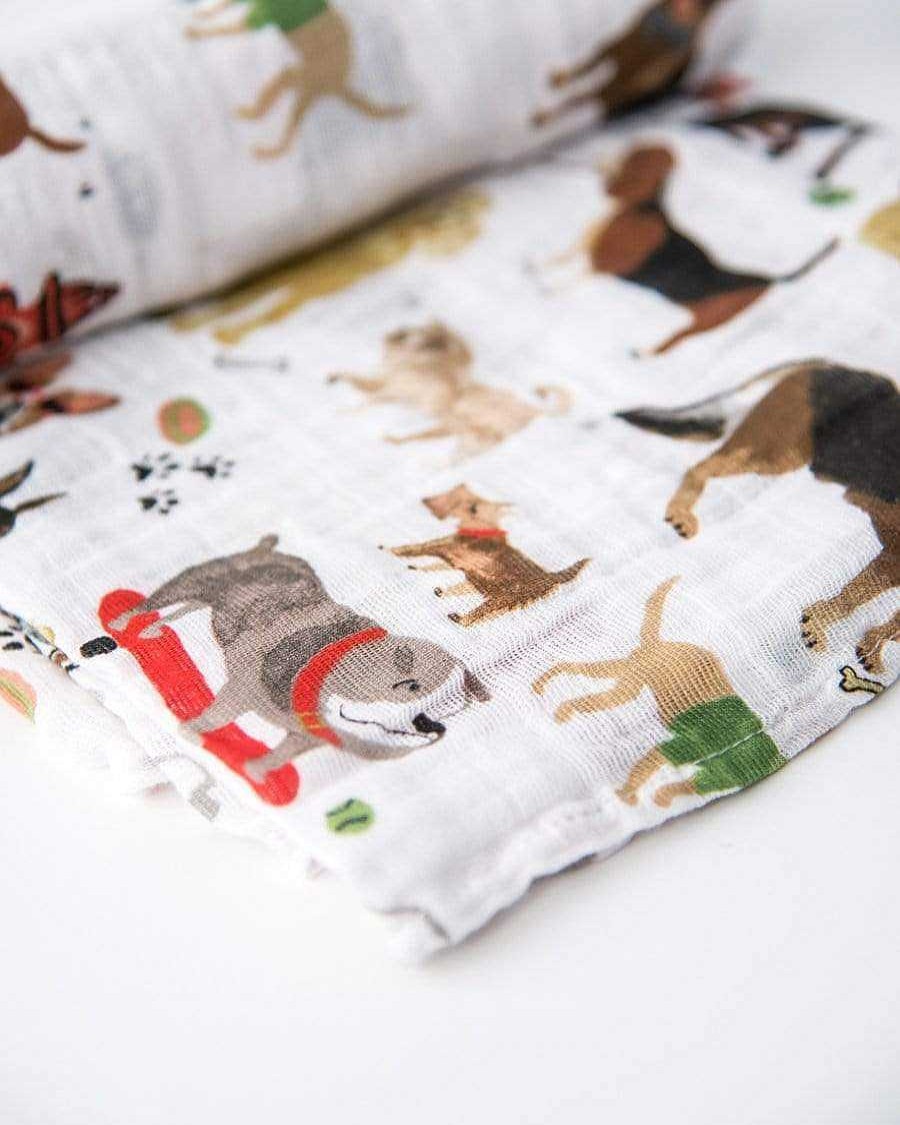 Nursery Little Unicorn Blanket & Swaddles | Little Unicorn Cotton Muslin Swaddle Woof