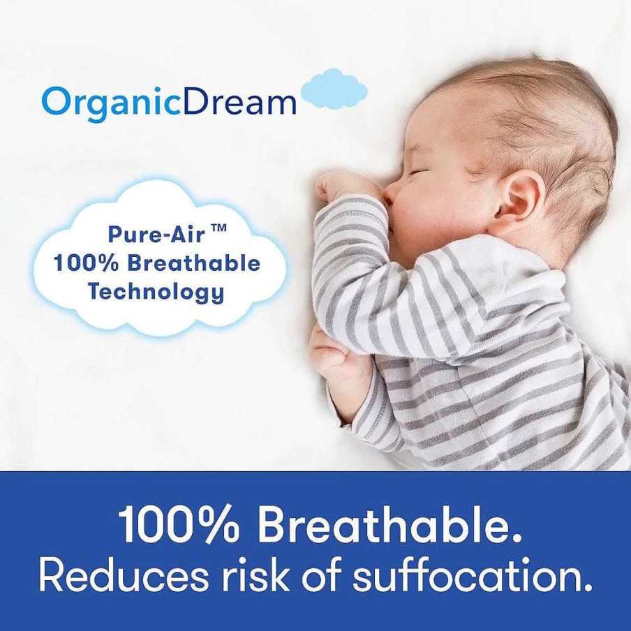 Nursery Organic Dream | Organic Dream Cotton Lightweight 2 Stage Mini Crib Mattress