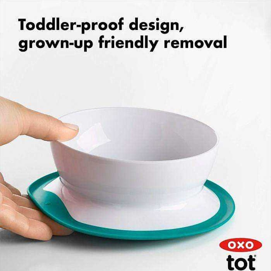 Feeding Oxo Tot Feeding Mats & Utensils | Oxo Tot Stick & Stay Bowl Teal