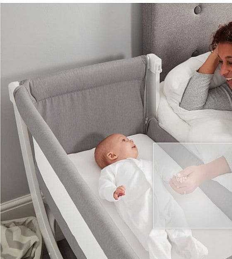 Nursery Beaba | Beaba By Shnuggle Air Complete Sleep System Grey/White