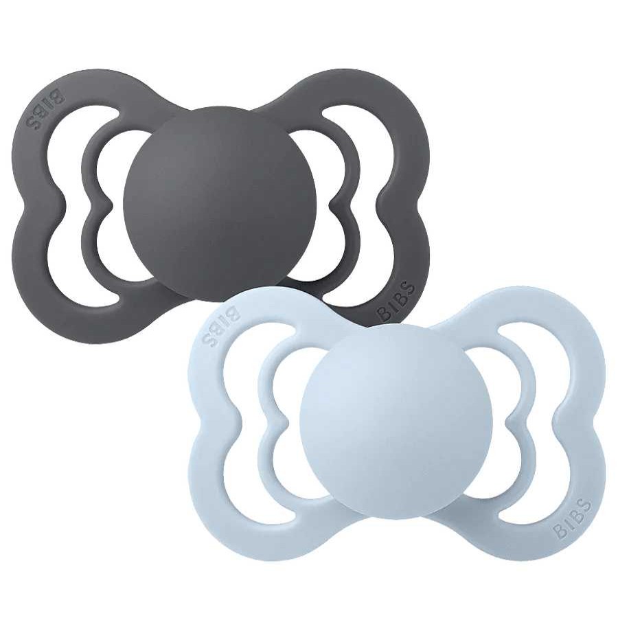 Feeding BIBS Pacifiers & Clips | Bibs Pacifier Supreme Silicone 6-18M (2 Pack)