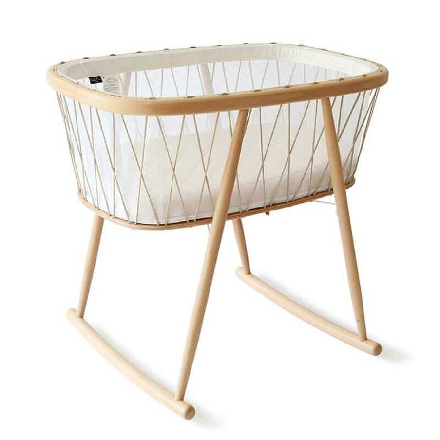 Nursery Charlie Crane | Charlie Crane Kumi Mesh Bassinet With Organic Mattress