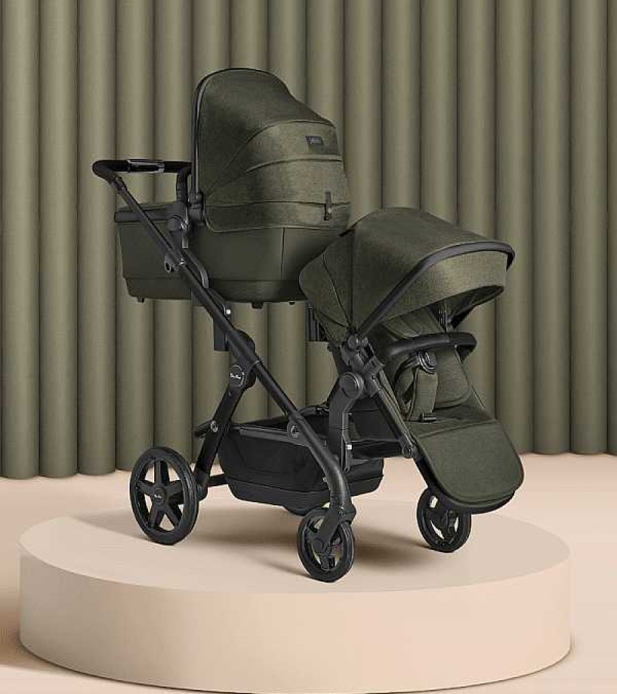 Strollers Silver Cross Tandem Strollers | Silver Cross Wave 2022 Double Stroller