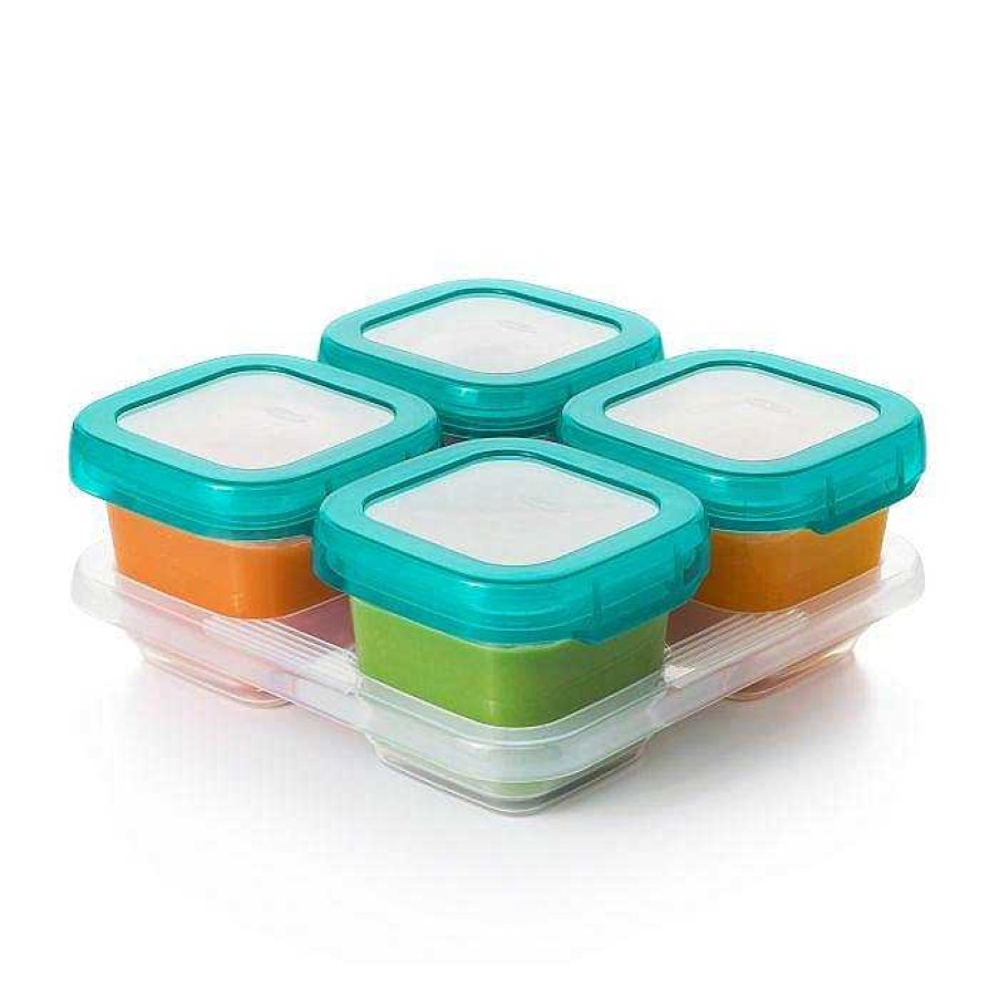 Feeding Oxo Tot Feeding Mats & Utensils | Oxo Tot Baby Blocks Freezer Storage Containers (6 Oz)