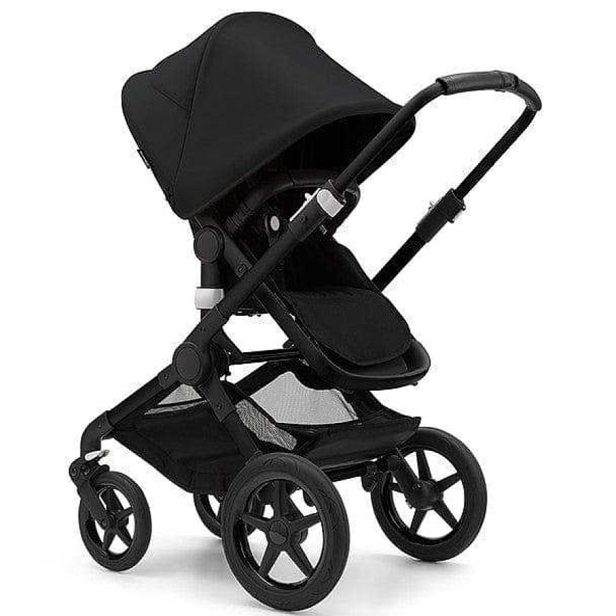 Strollers Bugaboo Full Size Strollers | Bugaboo Fox3 Complete Stroller Black Base Black/Midnight Black/Midnight Black