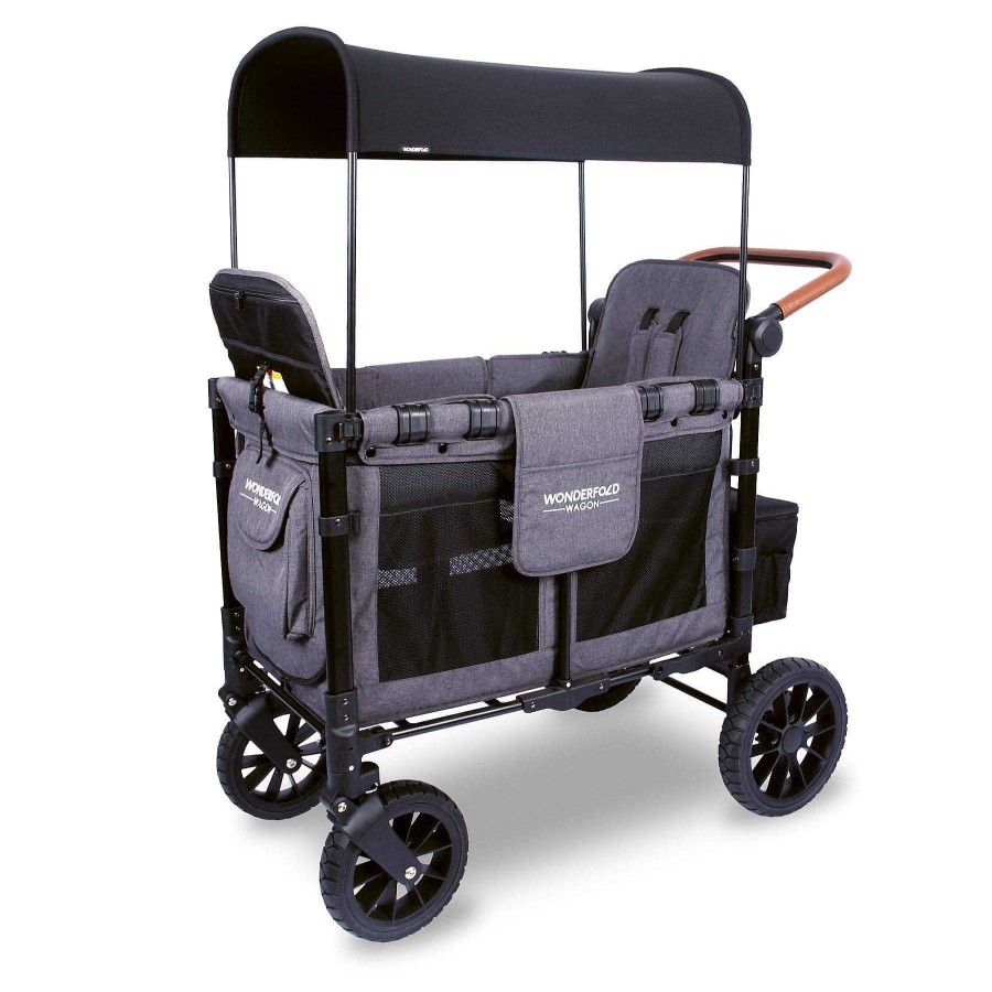 Strollers Wonderfold Wagon | Wonderfold Wagon W2 Luxe Multifunctional Stroller Wagon (2 Seater)