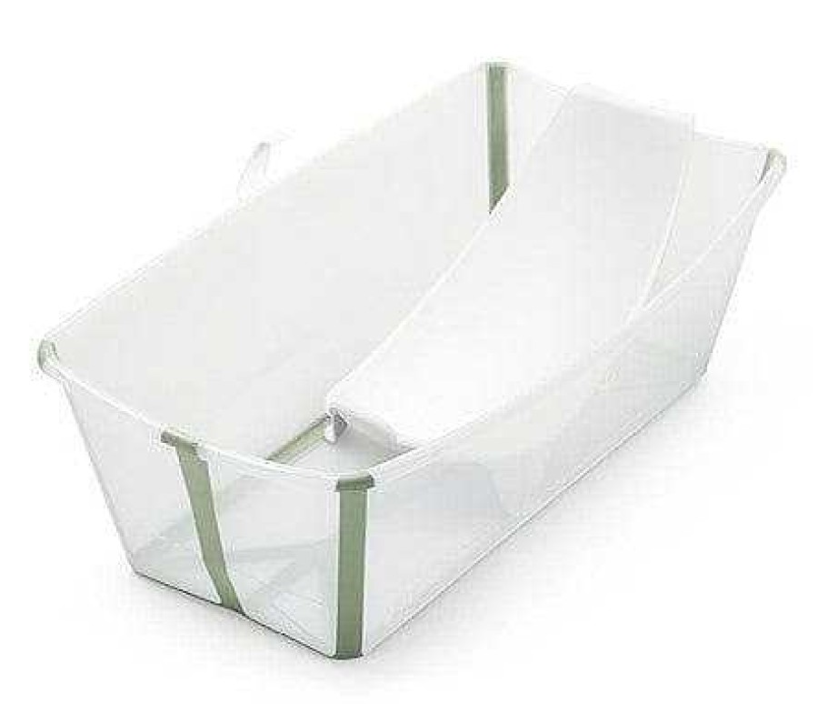 Bath & Care Stokke Bath Safety & Organization | Stokke Flexi Bath W Heat-Sensitive Plug W Newborn Insert