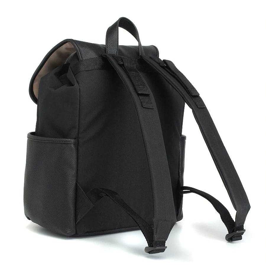 Gear Babymel Backpacks | Babymel Freddie Vegan Leather Backpack Black