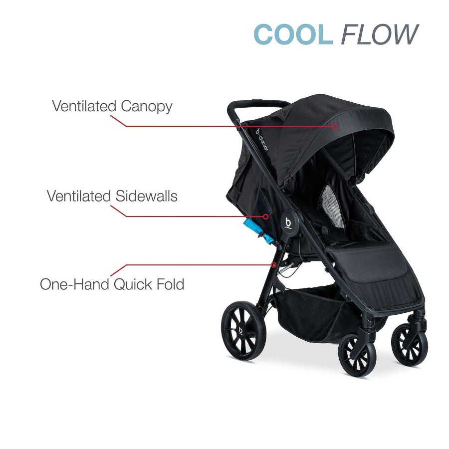 Strollers Britax Full Size Strollers | Britax B-Clever Stroller Cool Flow Teal