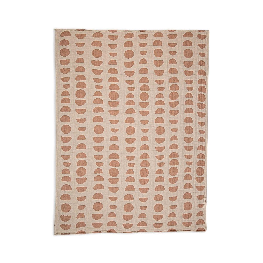 Nursery Crane Baby | Crane Jacquard Blanket Copper Moon Phase