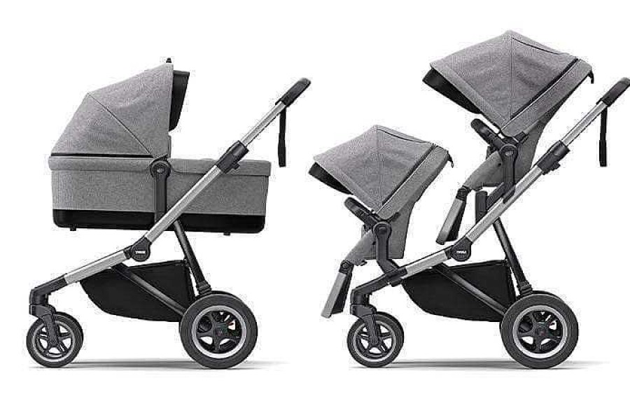 Strollers Thule Tandem Strollers | Thule Sleek Double Stroller