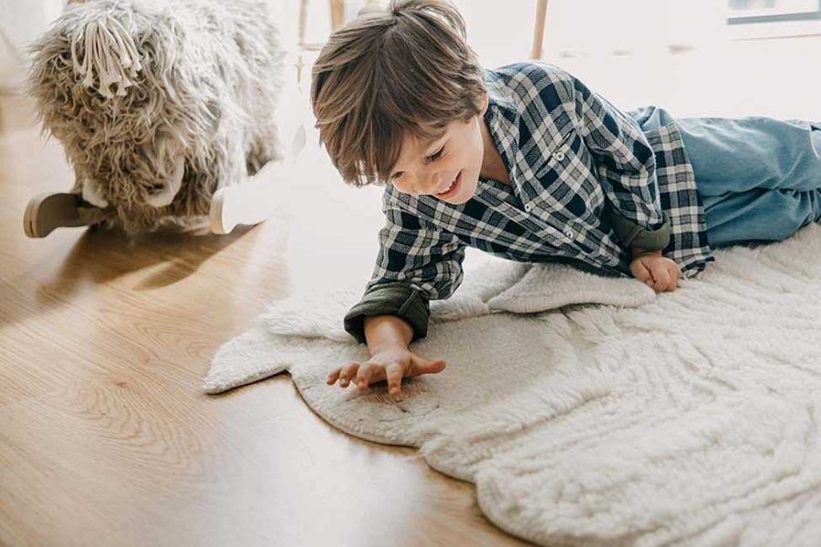 Nursery Lorena Canals | Lorena Canals Woolable Rug Pink Nose Sheep