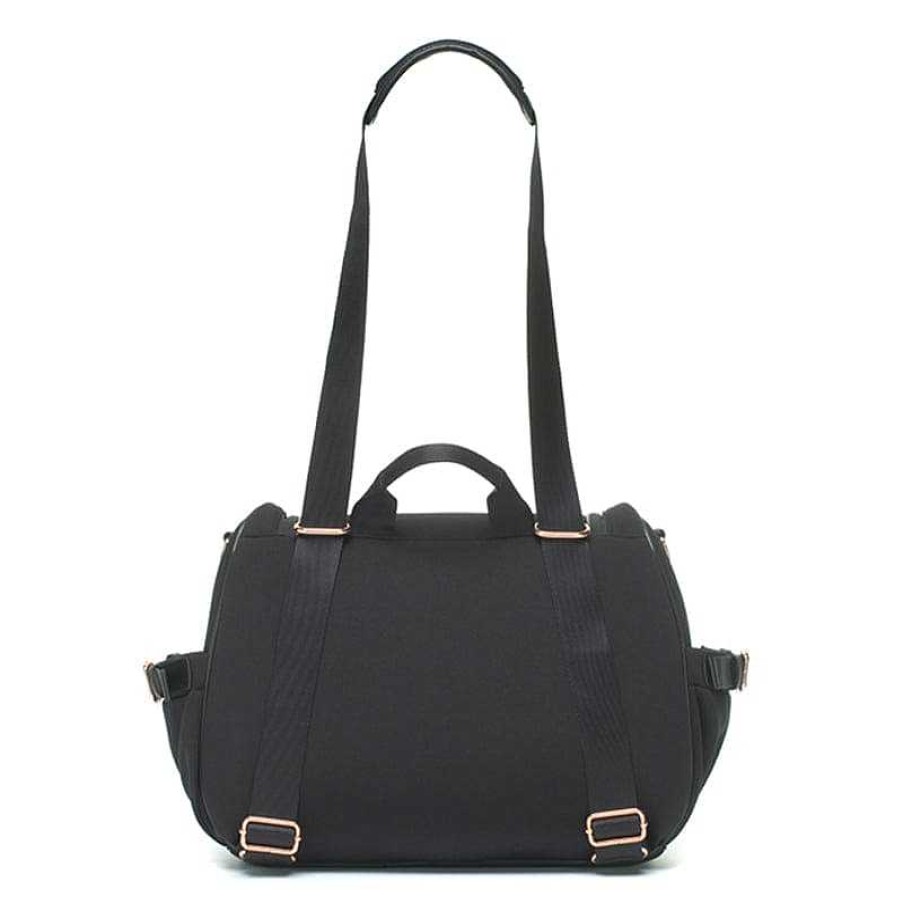 Gear Storksak Backpacks | Storksak Poppy Luxe Diaper Bag Scuba Black