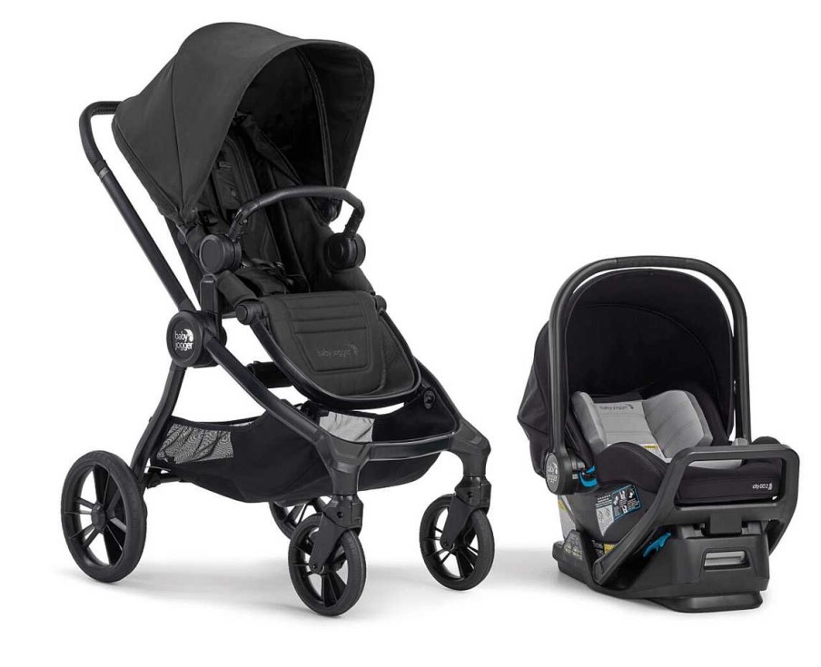 Strollers Baby Jogger Full Size Strollers | Baby Jogger City Sights + City Go 2 Travel System Rich Black