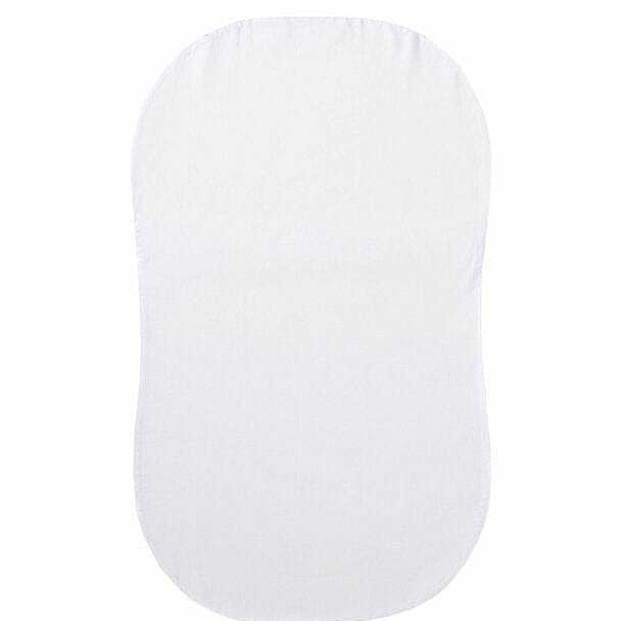 Nursery Halo Crib Sheets | Halo Bassinest Sheet Organic Fitted Sheet White