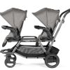 Strollers Peg Perego Tandem Strollers | Peg Pergo Duette Piroet City Grey Stroller