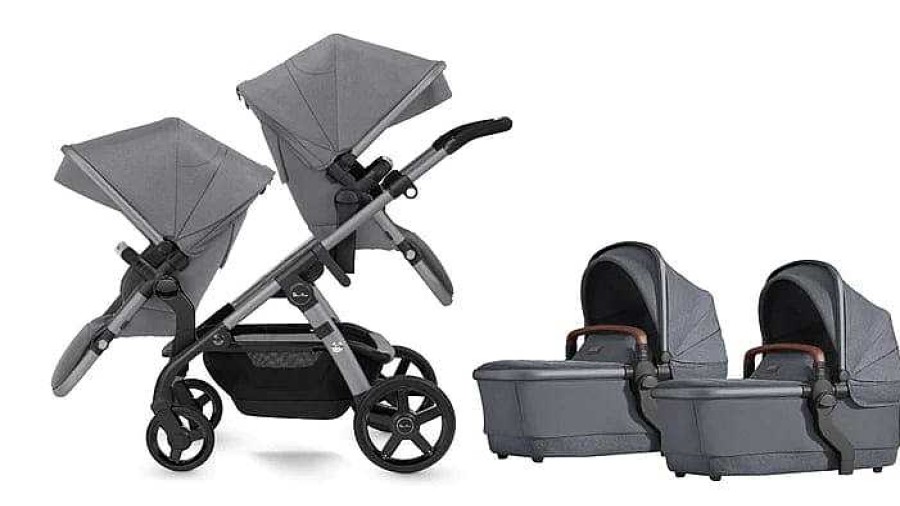 Strollers Silver Cross Tandem Strollers | Silver Cross Wave 2022 Stroller Twin Stroller