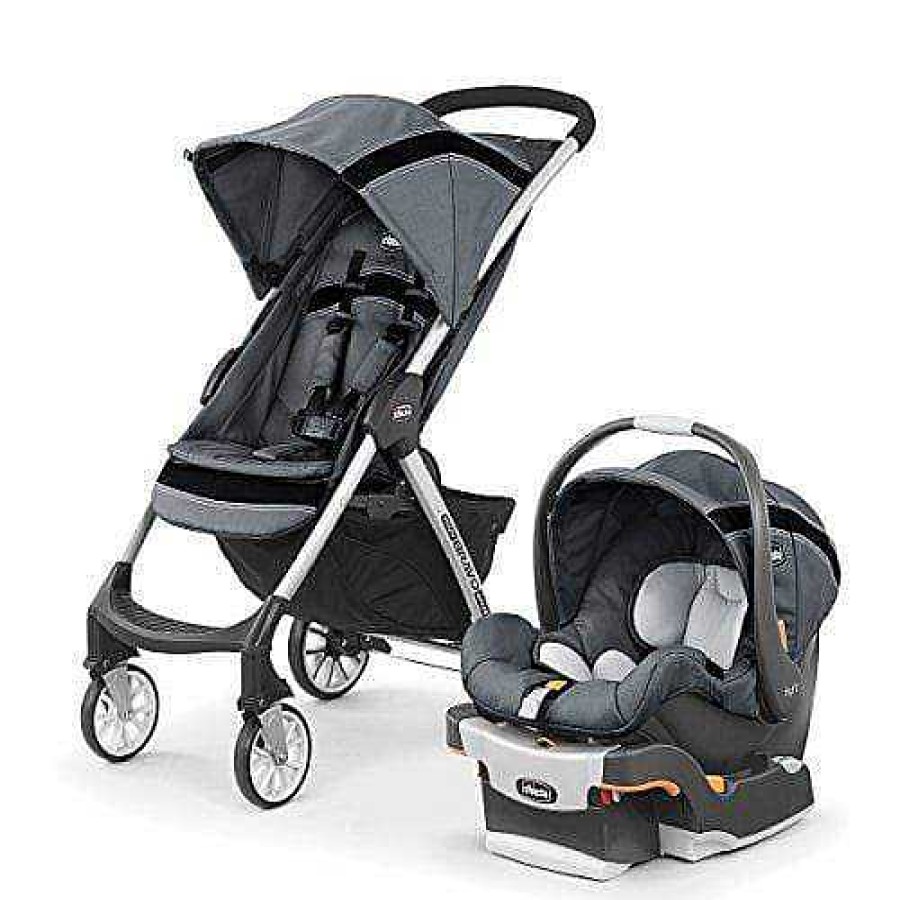 Strollers Chicco | Chicco Mini Bravo Sport Travel System - Carbon