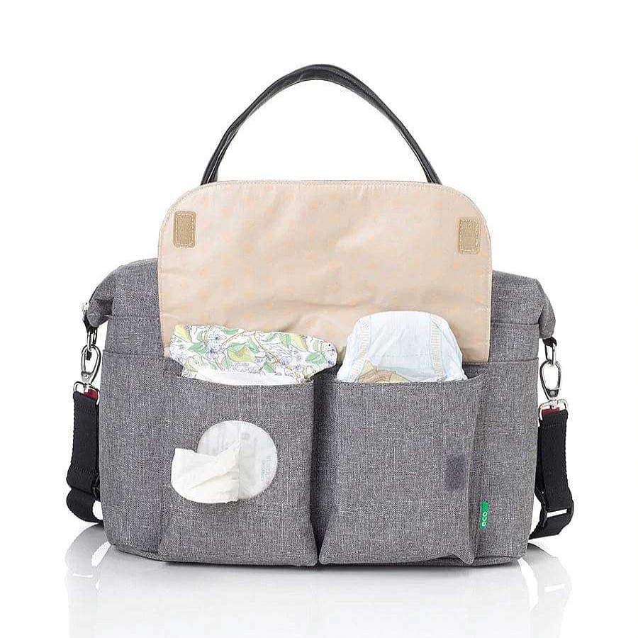 Gear Babymel Backpacks | Babymel Jade Eco Changing Tote Grey