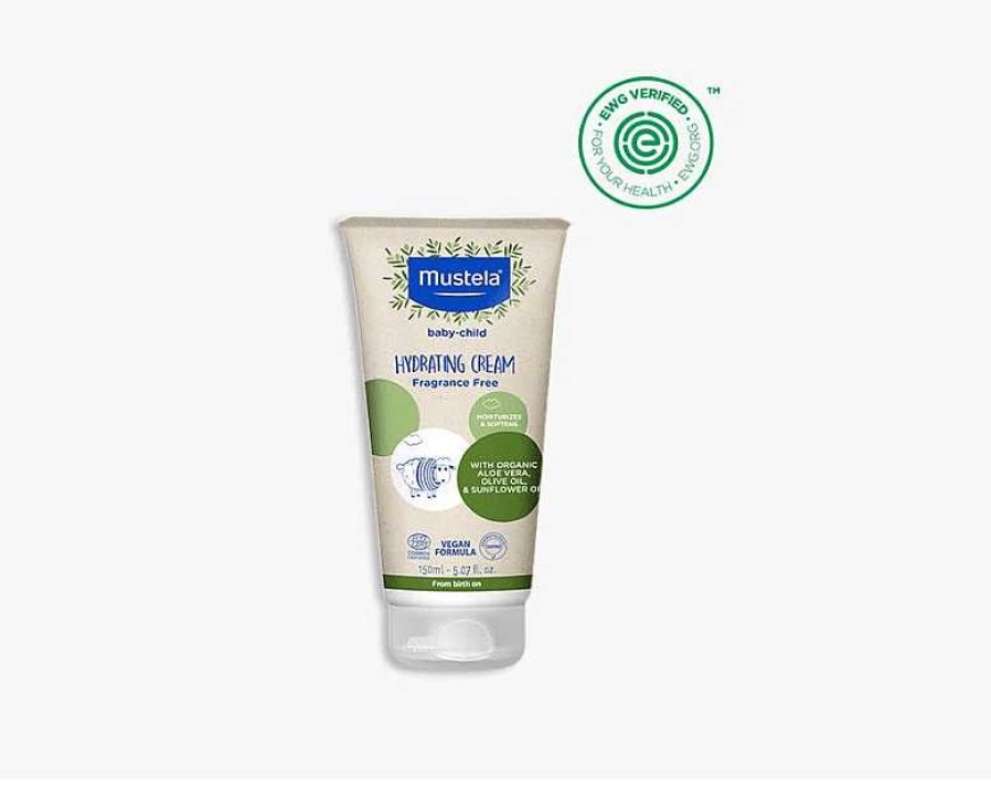 Bath & Care Mustela Perfume And Lotions | Mustela Organic Hydrating Cream With Olive Oil And Aloe (150 Ml)