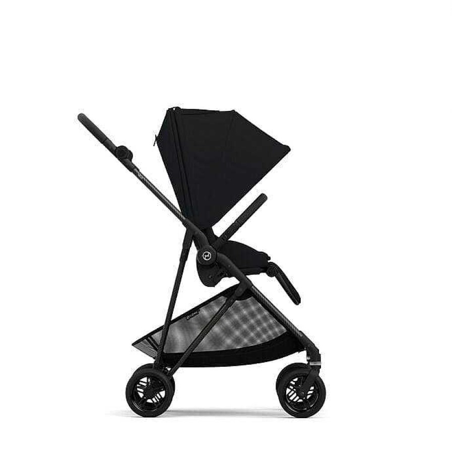 Strollers Cybex Full Size Strollers | Cybex Melio Carbon 3 Moon Black