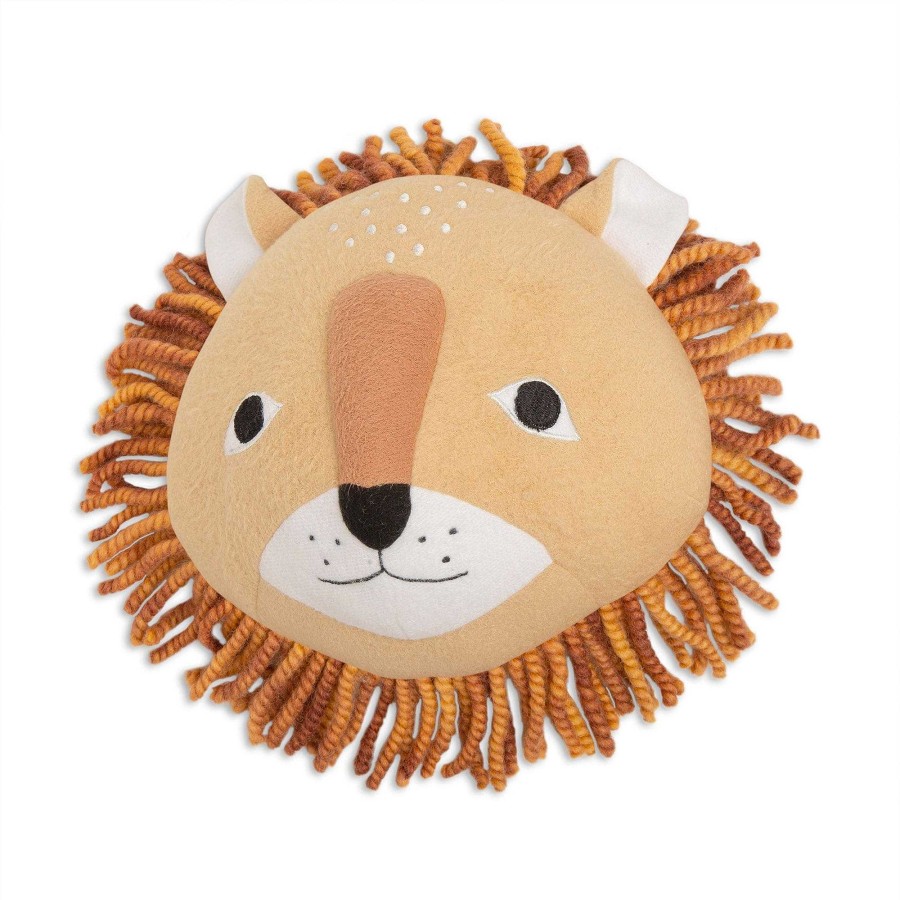 Nursery Crane Baby | Crane Baby Lion Plush Head Wall Decor