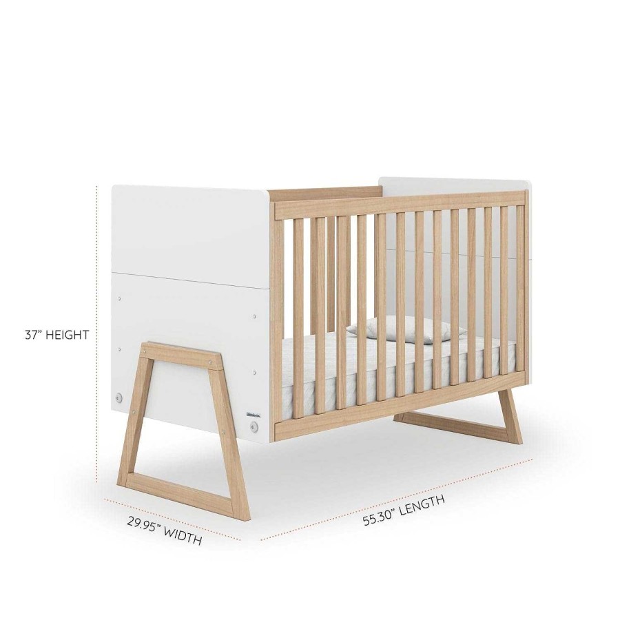 Nursery dadada | Dadada Domino 3-In-1 Crib White