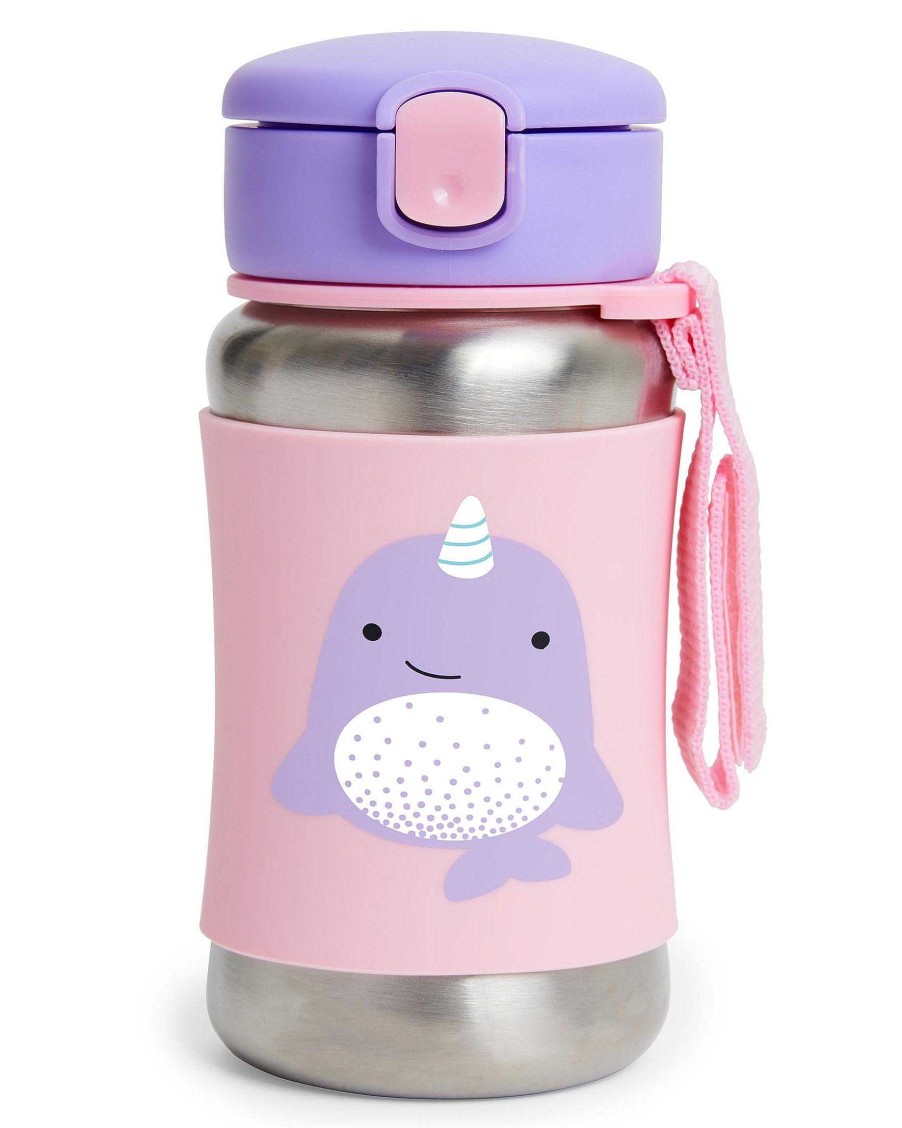 Feeding Skip Hop Bottles & Accessories | Skip Hop Zoo Stainless Steel Straw Bottle