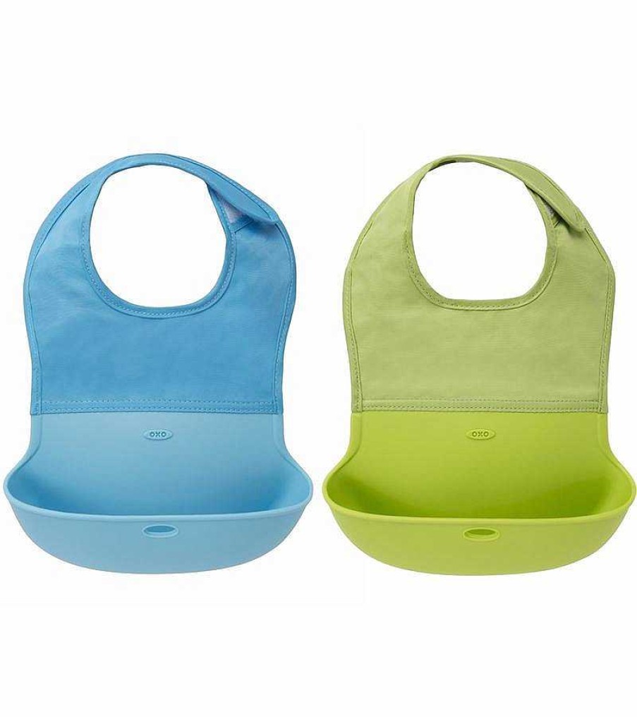 Feeding OXO Tot Bibs & Burp Cloths | Oxo Tot Roll Up Bib 2 Pack