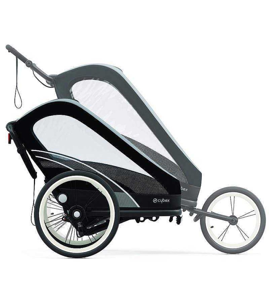 Strollers Cybex Jogging Strollers | Cybex Zeno Multisport Trailer (One Box) - All Black