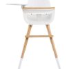 Feeding Micuna | Micuna Ovo Max Luxe High Chair White/Natural