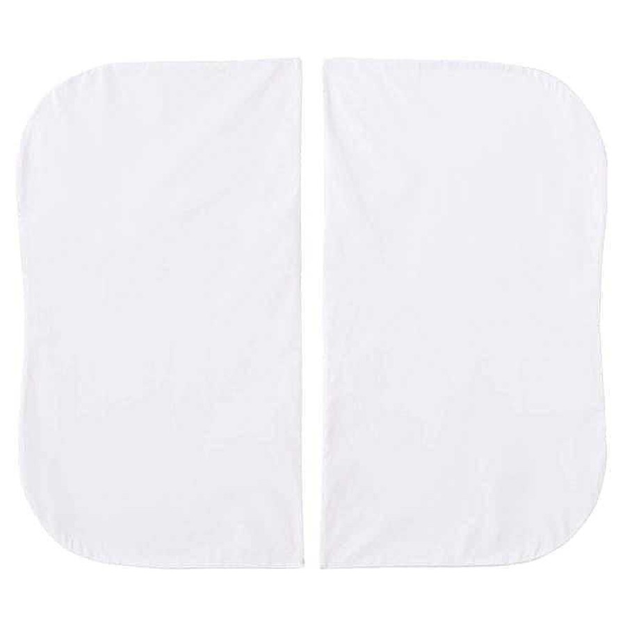 Nursery Halo Crib Sheets | Halo Bassinest White Fitted Sheet - Twin (2 Pack)