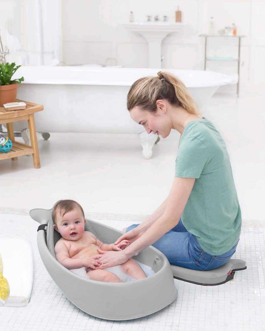 Bath & Care Skip Hop Tubs | Skip Hop Moby Smart Sling 3-Stage Bathtub Grey