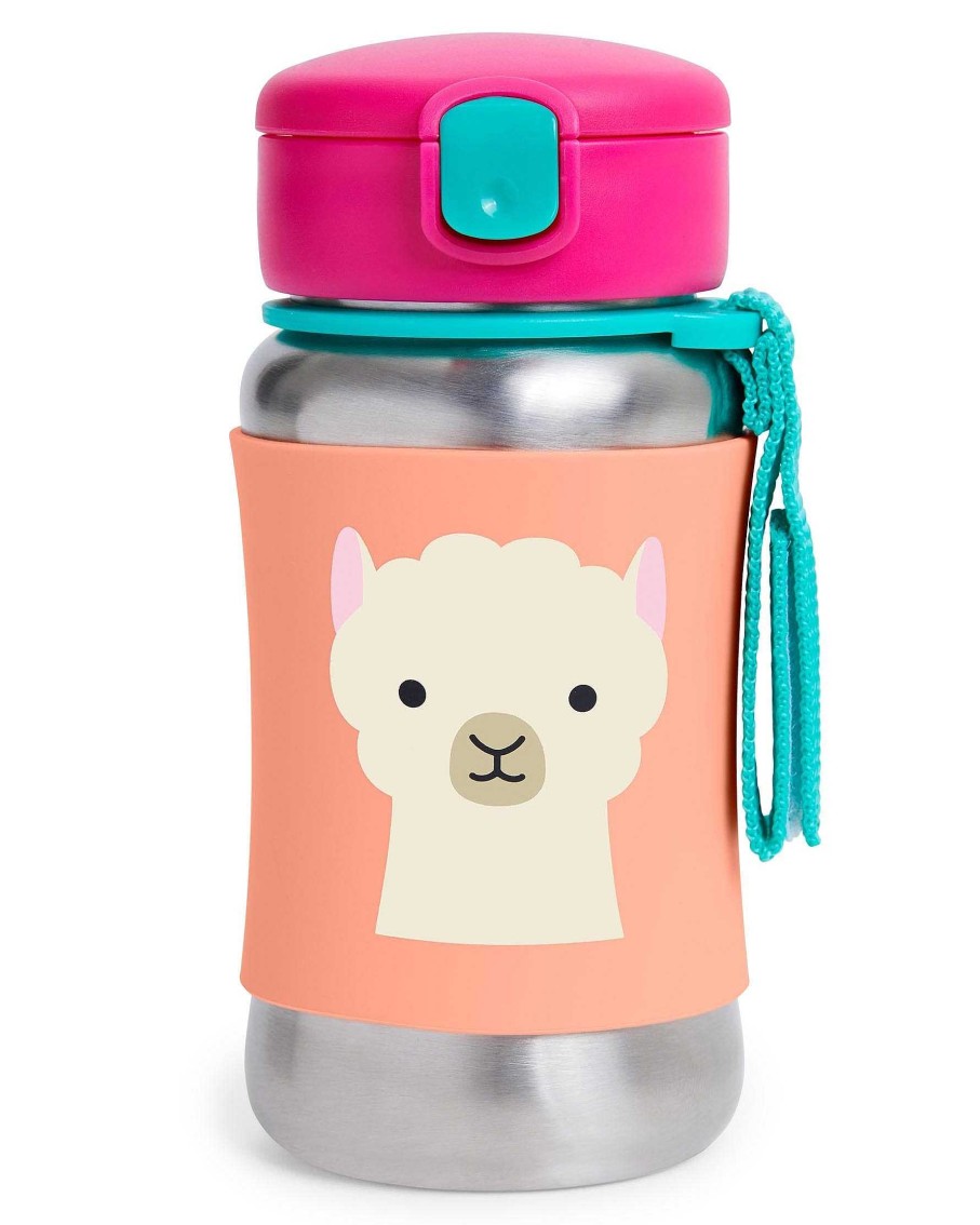 Feeding Skip Hop Bottles & Accessories | Skip Hop Zoo Stainless Steel Straw Bottle