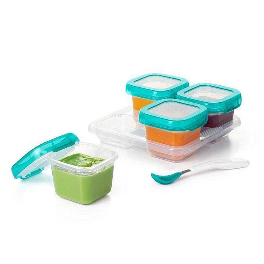 Feeding Oxo Tot Feeding Mats & Utensils | Oxo Tot Baby Blocks Freezer Storage Containers (6 Oz)