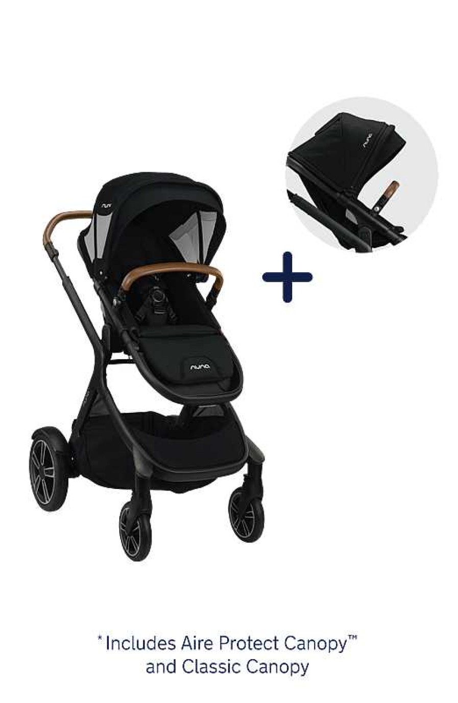 Strollers Nuna Full Size Strollers | Nuna Demi Grow Complete Stroller With Air Protect + Classic Canopy