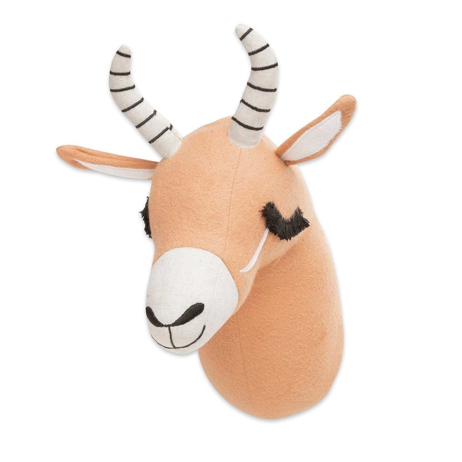 Nursery Crane Baby | Crane Baby Antelope Plush Head Wall Decor