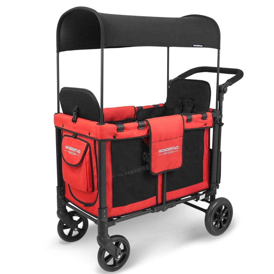 Strollers Wonderfold Wagon | Wonderfold Wagon W2 Double Baby Stroller Wagon