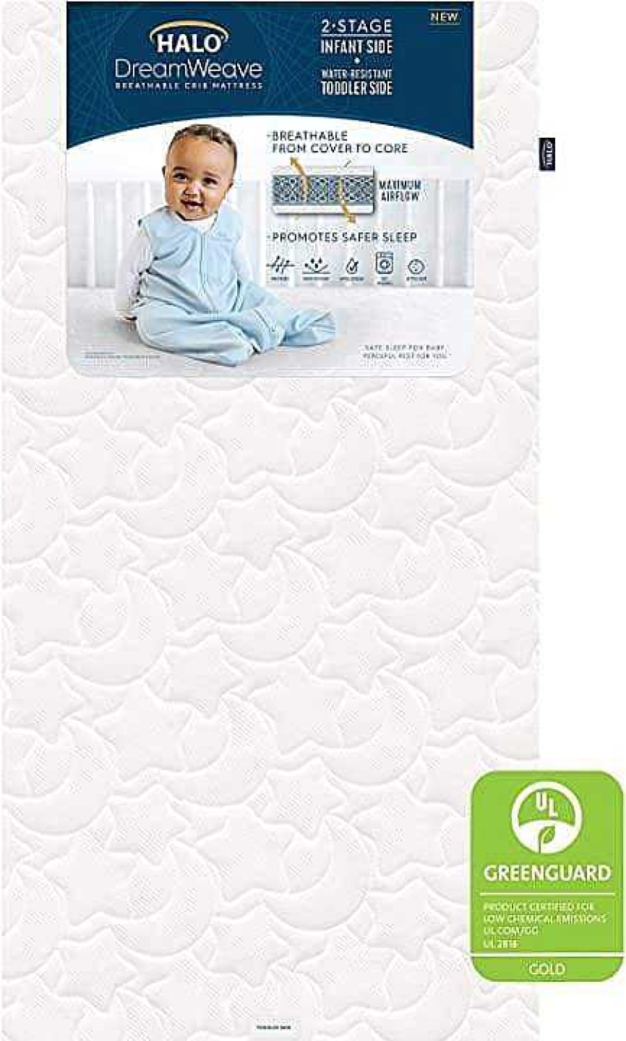 Nursery Halo Crib Sheets | Halo Dreamweave Crib Mattress