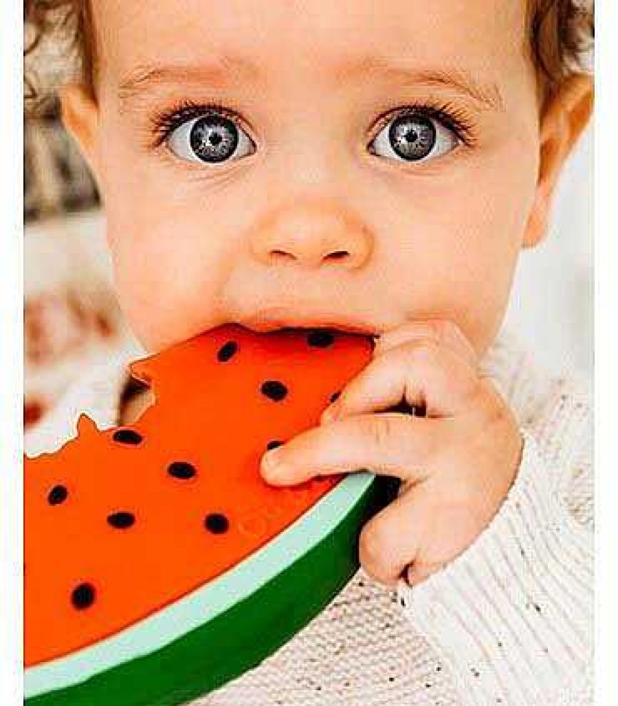 Feeding Oli&Carol Teethers | Oli&Carol Wally The Watermelon Teething Toy