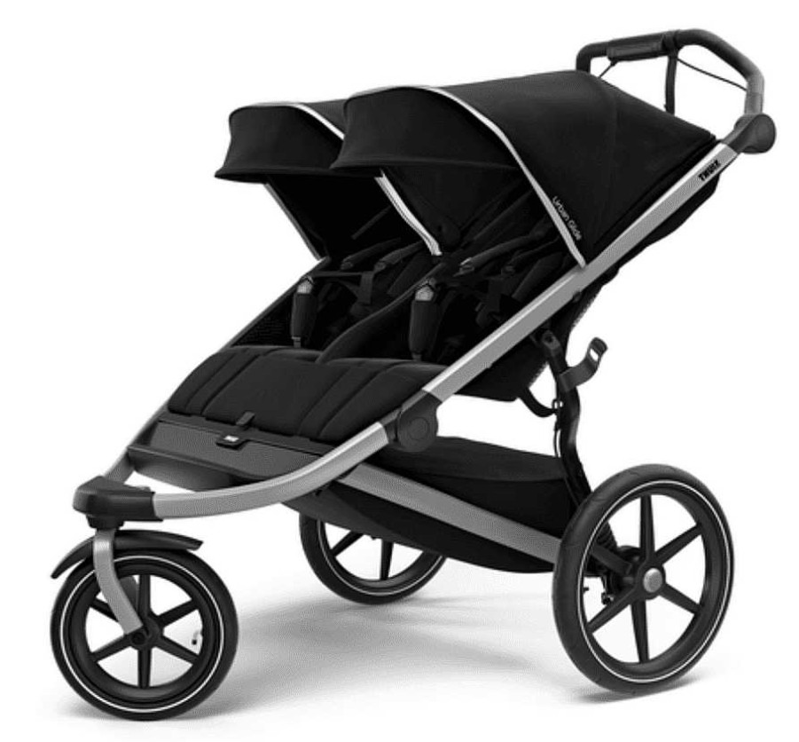 Strollers Thule Jogging Strollers | Thule Urban Glide 2 Double Stroller Black